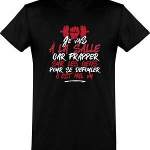 T shirt homme�la salle pour me defouler