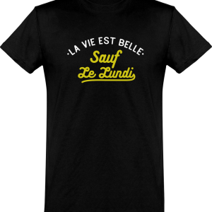 T shirt homme�la vie est belle
