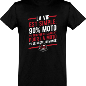 T shirt homme�la vie est simple