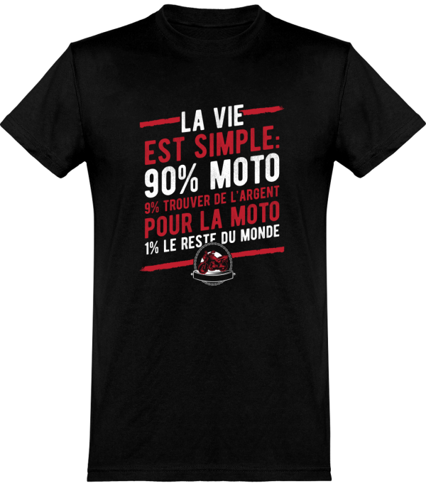 T shirt homme�la vie est simple