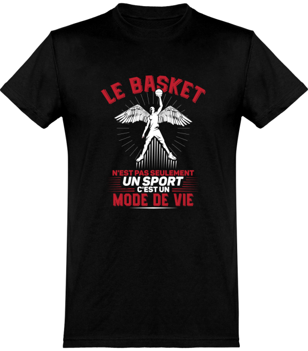 T shirt homme�le basket un mode de vie