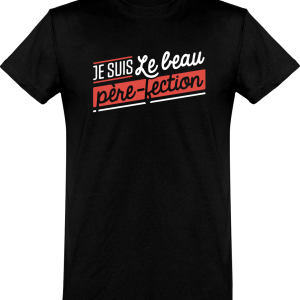 T shirt homme�le beau pere-fection