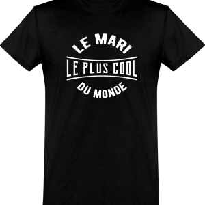 T shirt homme�le mari le plus cool du monde T shirt homme�le mari le plus cool du monde