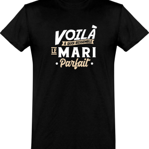 T shirt homme�le mari parfait T shirt homme�le mari parfait