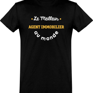 T shirt homme�le meilleur agent immobilier au monde T shirt homme�le meilleur agent immobilier au monde