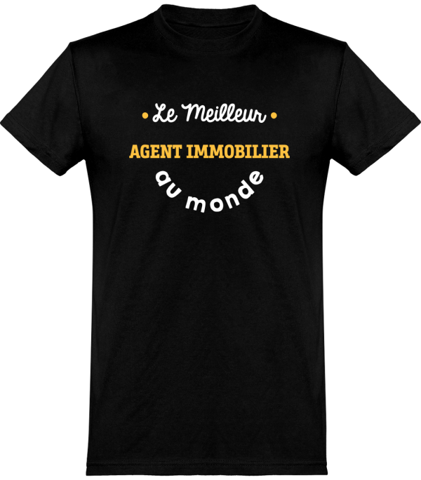 T shirt homme�le meilleur agent immobilier au monde