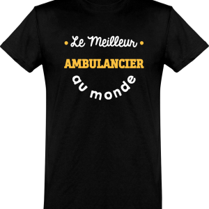 T shirt homme�le meilleur ambulancier T shirt homme�le meilleur ambulancier