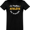 T shirt homme�le meilleur athlete au monde