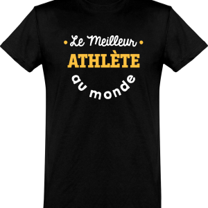 T shirt homme�le meilleur athlete au monde
