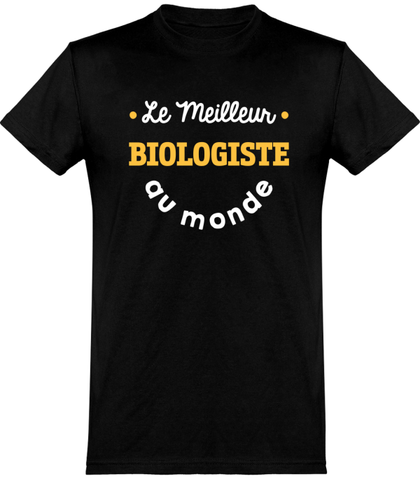 T shirt homme�le meilleur biologiste au monde