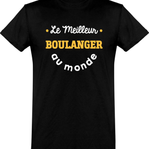 T shirt homme�le meilleur boulanger au monde T shirt homme�le meilleur boulanger au monde