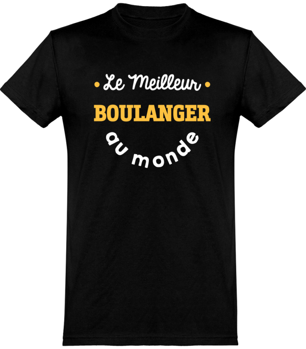 T shirt homme�le meilleur boulanger au monde