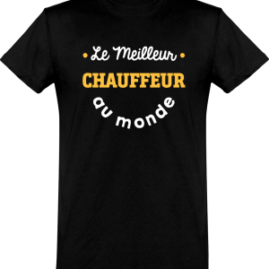 T shirt homme�le meilleur chauffeur au monde T shirt homme�le meilleur chauffeur au monde