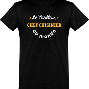 T shirt homme�le meilleur chef cuisinier au monde T shirt homme�le meilleur chef cuisinier au monde