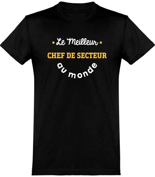 T shirt homme�le meilleur chef de secteur au monde