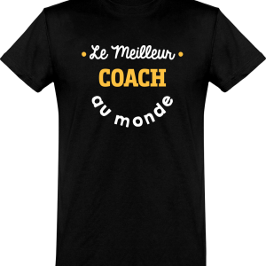 T shirt homme�le meilleur coach au monde T shirt homme�le meilleur coach au monde