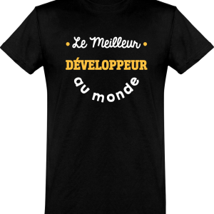 T shirt homme�le meilleur developpeur au monde