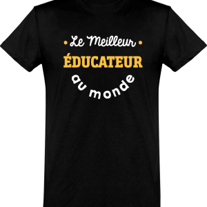 T shirt homme�le meilleur educateur au monde