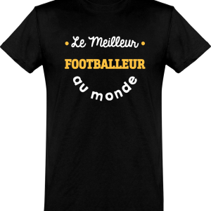 T shirt homme�le meilleur footballeur au monde