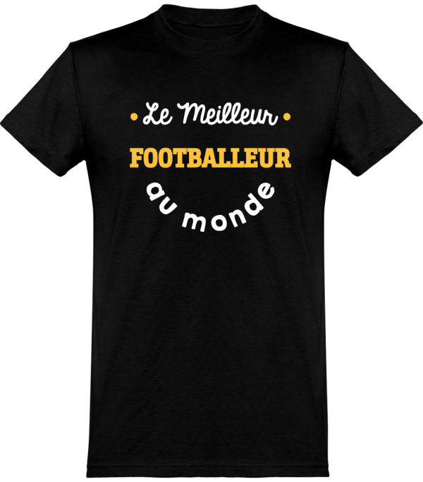 T shirt homme�le meilleur footballeur au monde