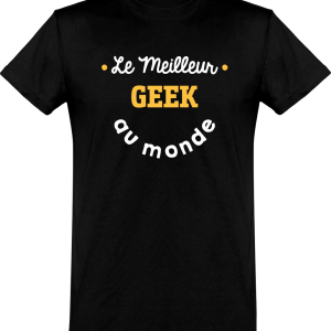 T shirt homme�le meilleur geek au monde T shirt homme�le meilleur geek au monde