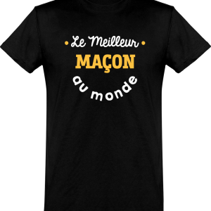 T shirt homme�le meilleur macon au monde T shirt homme�le meilleur macon au monde