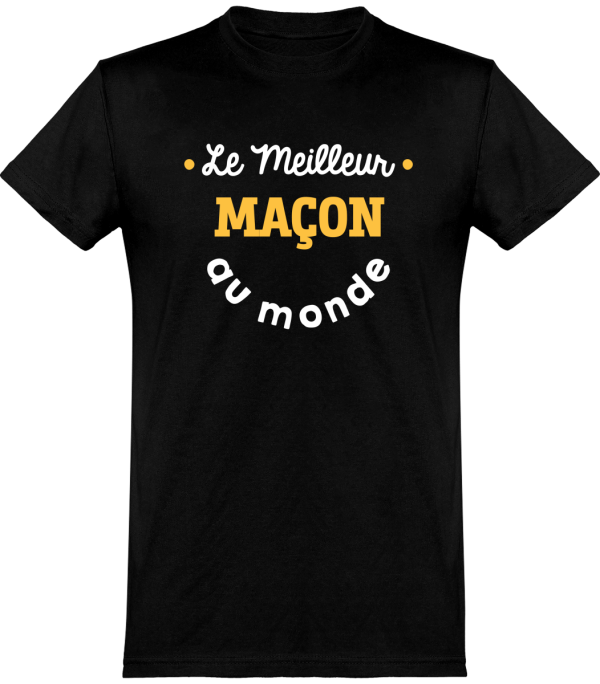 T shirt homme�le meilleur macon au monde