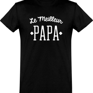 T shirt homme�le meilleur papa T shirt homme�le meilleur papa