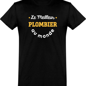 T shirt homme�le meilleur plombier au monde T shirt homme�le meilleur plombier au monde