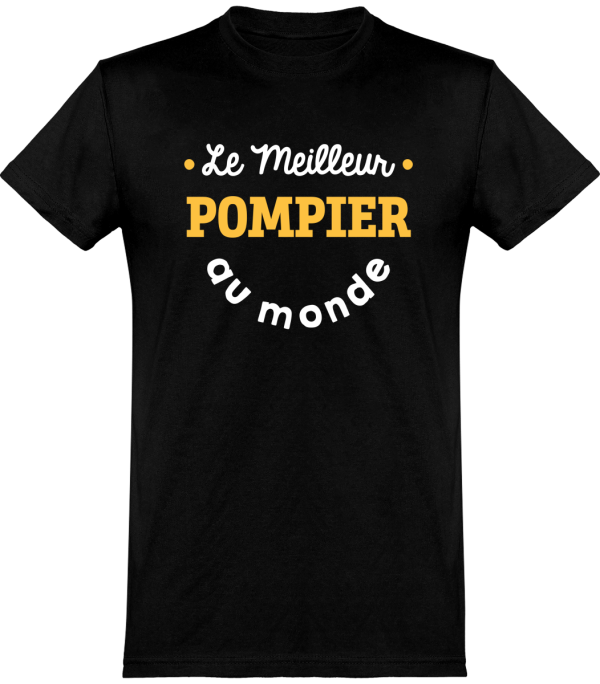 T shirt homme�le meilleur pompier au monde