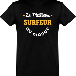 T shirt homme�le meilleur surfeur au monde T shirt homme�le meilleur surfeur au monde