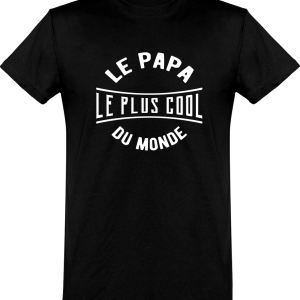 T shirt homme�le papa le plus cool du monde T shirt homme�le papa le plus cool du monde