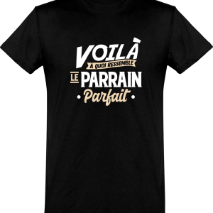 T shirt homme�le parrain parfait T shirt homme�le parrain parfait