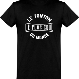 T shirt homme�le tonton le plus cool du monde T shirt homme�le tonton le plus cool du monde