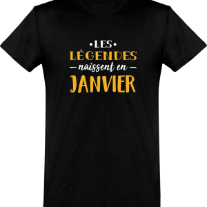 T shirt homme�legende de janvier T shirt homme�legende de janvier