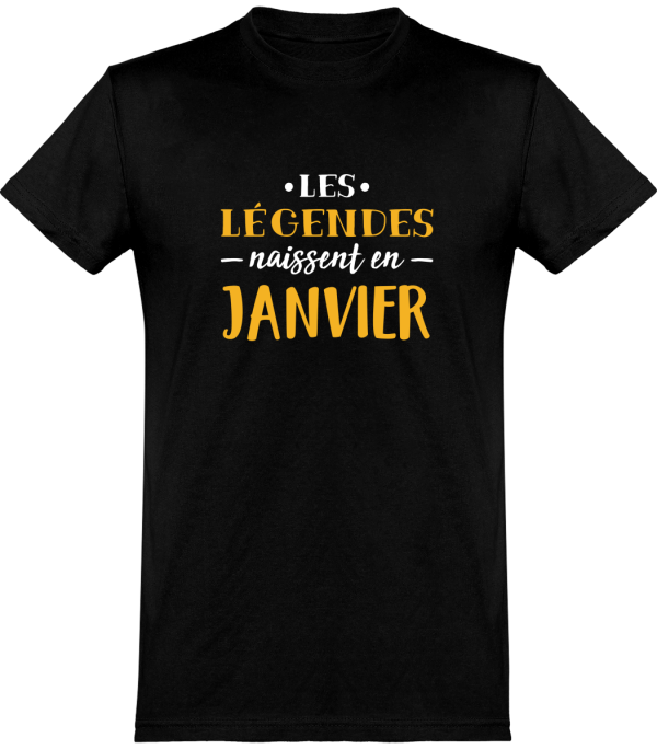 T shirt homme�legende de janvier