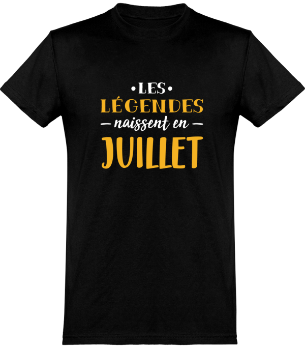 T shirt homme�legende de juillet