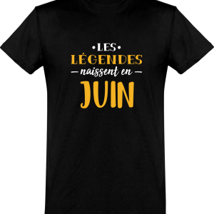 T shirt homme�legende de juin T shirt homme�legende de juin