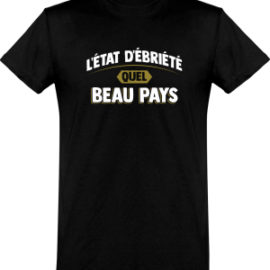T shirt homme�l’etat d’ebriete
