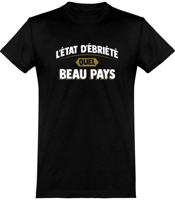 T shirt homme�l’etat d’ebriete