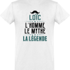 T shirt homme�loic l’homme le mythe la legende
