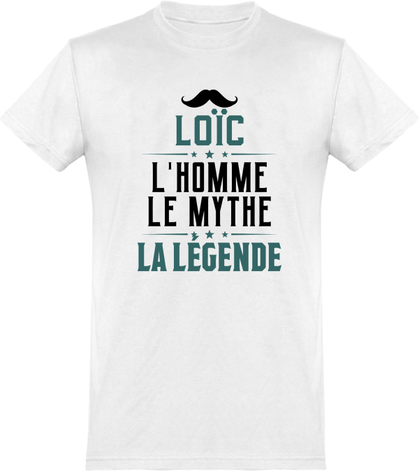 T shirt homme�loic l’homme le mythe la legende