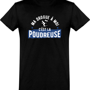 T shirt homme�ma drogue la poudreuse