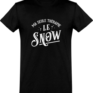 T shirt homme�ma therapie le snow