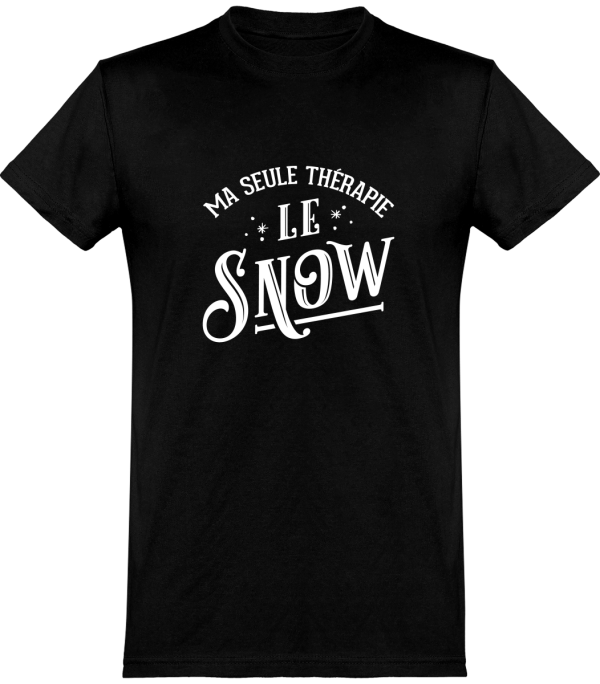 T shirt homme�ma therapie le snow