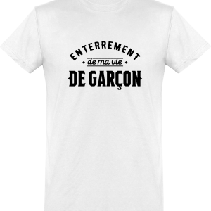 T shirt homme�ma vie de garcon