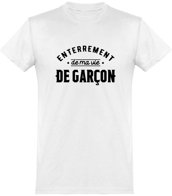 T shirt homme�ma vie de garcon