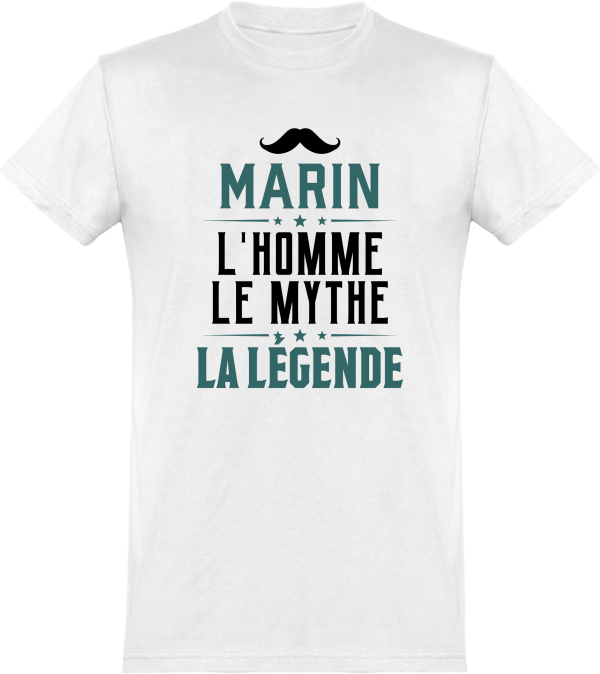 T shirt homme�marin l’homme le mythe la legende