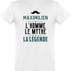T shirt homme�maximilien l’homme le mythe la legende