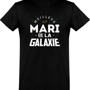 T shirt homme�meilleur mari de la galaxie